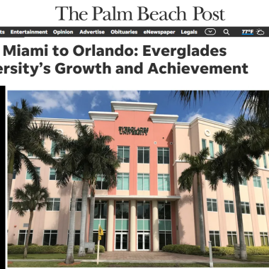 News Article Reflects the Everglades University Journey to Excellence