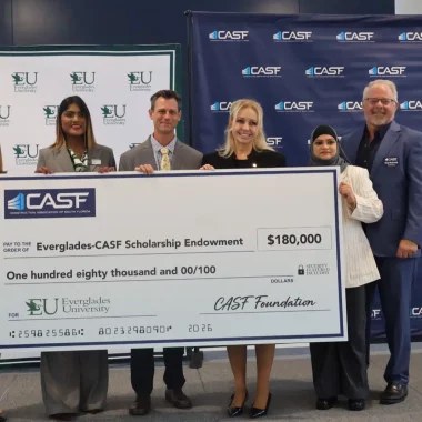 CASF Awards Additional $180,000 to the Everglades University Construction Scholarship Endowment